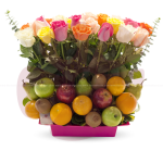 Arreglos frutales para hombre, arreglos frutales sin chocolate, canastas de frutas, arreglos con flores y frutas
